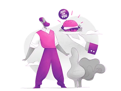 Just For You fast food hamburger hurca offer streamline