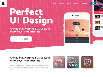 Ux/Ui Design Website By Mahmudparvez adobe xd bridge theme html template photoshop cs6 plugins psd file webdesign wordpress