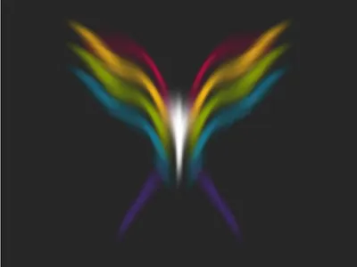 Random Butterflies algorithmic art bug butterfly generative art nullshape procedural