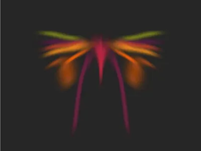 Random Butterflies algorithmic art bug butterfly computer art generative art nullshape parametric procedural random