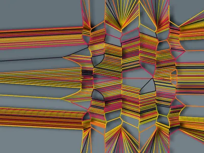 Randm Lines algorithmic art computer art generative generative art glitch nullshape parametric procedural random