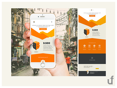 B.side - Landing business business agency design digital landing landing page ui uidesign userinterface ux web