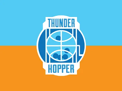 Thunder Hopper basketball hopper logo okc thunder