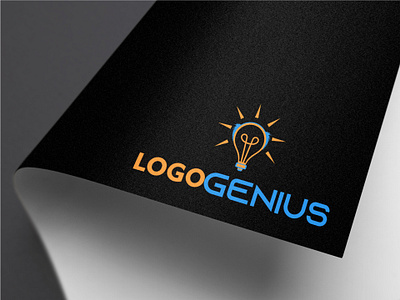 LOGO GENIUS art brand branding graphic design logo logo designer logo type unique logo vector