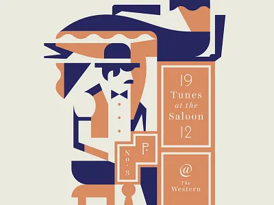 Tunes at the Saloon dancer hat piano saloon western