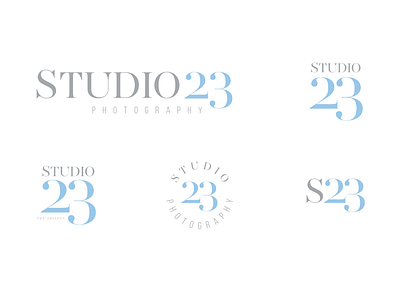 Final logo design lockups for Studio 23 Photography branding identity logo logo design photographer photography studio