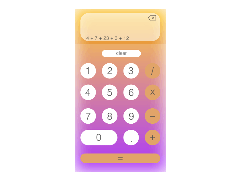 Dailyui004 animation calculator minimal principle sketch ui uidesign ux ux design