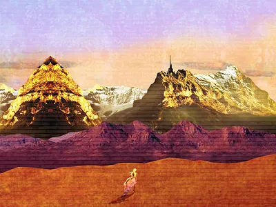 Nevertheless, She Persisted collage digital art fantasy graphic design illustration landscape photoshop psychedelic