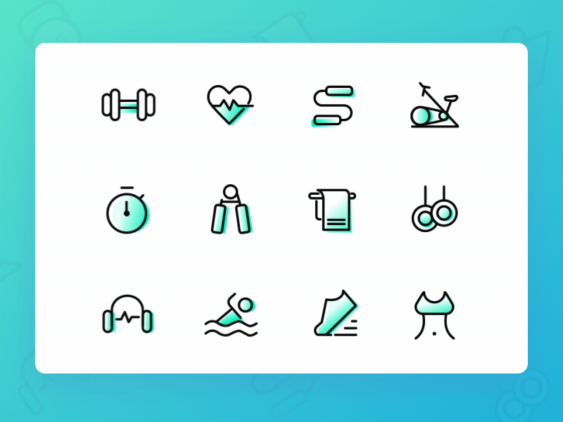 Fitness Icon animation icon