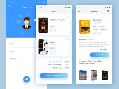 Book Mall_App02 app book app color mall ui
