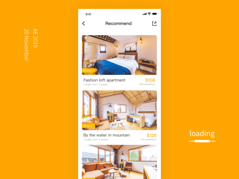 loading app box card gif hotel loading motion ui ux