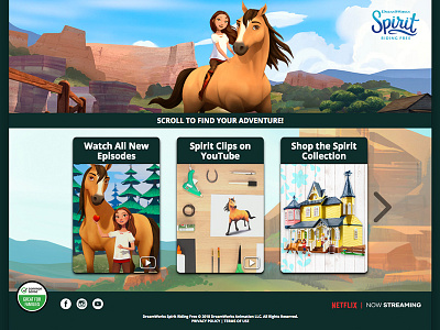 SpiritRidingFree.com design mobile photoshop ux webdesign website