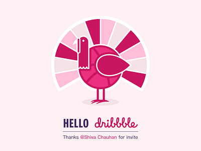 Hello Dribbble ! design illustration logo ui