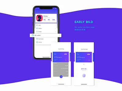 App 钱包页面 ui ux 图标 应用 设计