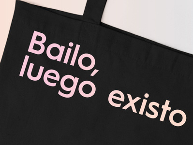 Ballet ballet black branding gradient logo logomark logomarks pastel quote tote bag totebag