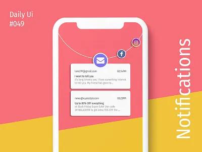 Daily UI #049 Notifications almaty app challenge daily dailyui design ui ux