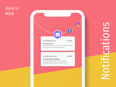 Daily UI #049 Notifications almaty app challenge daily dailyui design ui ux