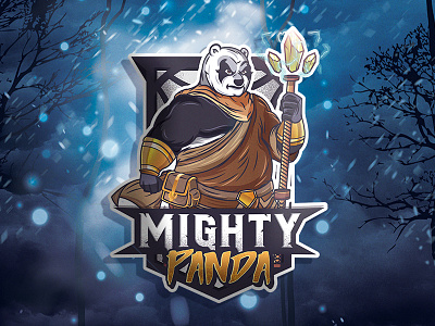 Mighty Panda branding cbd character design illustration logo design magic mascot design packaging panda wizard