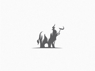 Bull animal art awesome brand branding company design designer graphic icon illustration inspiration logo negative space typography vector