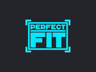 Perfect Fit blue geometric lettering sans sans serif sans serif type design typography vector