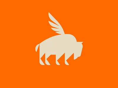 Buffalo Wings badge brand branding buffalo buffalo wings character flat hot wings icon logo sticker vector wings