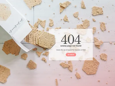 Daily UI #008 404 error page 404 page bisuits dailyui design error 404 not found uidesign uxdesign