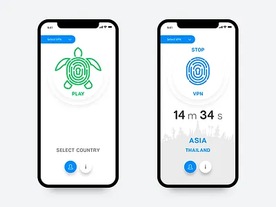 App for VPN app design ui uiux vpn