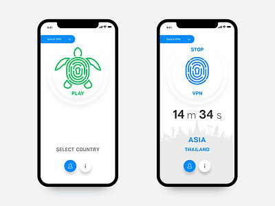 App for VPN app design ui uiux vpn