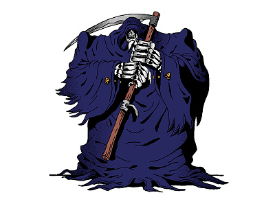 Grim Reaper danilo mancini dark death death and rebirth grim reaper grunge hand lettering handmade hell illustration old school sailor danny vintage vintage style