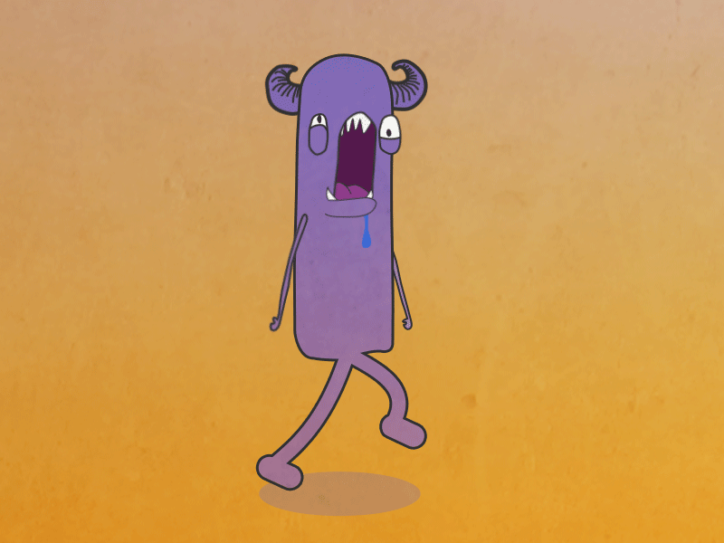 Blobster the monster 2d ae after effects animation doodle illustration monster