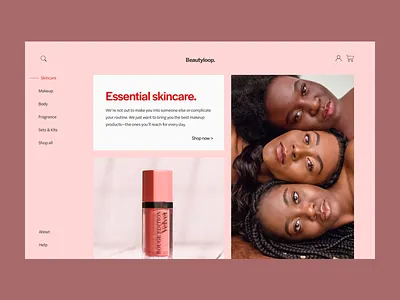 E-shop landing page ideas branding clean color concept design fashion flat identity layout minimal type web website