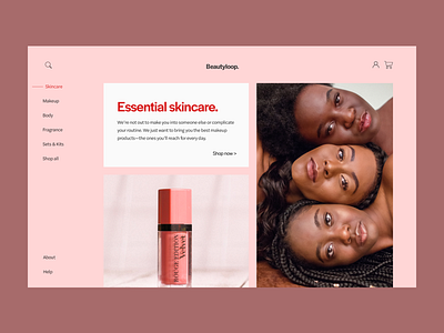 E-shop landing page ideas branding clean color concept design fashion flat identity layout minimal type web website