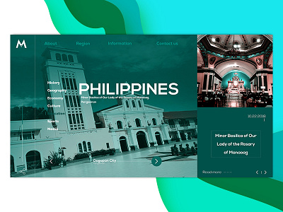 Manaoag Philippines app concept design ui ux website