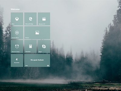 Windows 10 Live tiles modification design live tiles microsoft start menu ui design windows 10