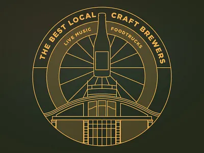 Local Craft Beer Festival beer branding craft beer craft brew craft brewery illustration lineart logo marketing minimal poster print typography vector vintage