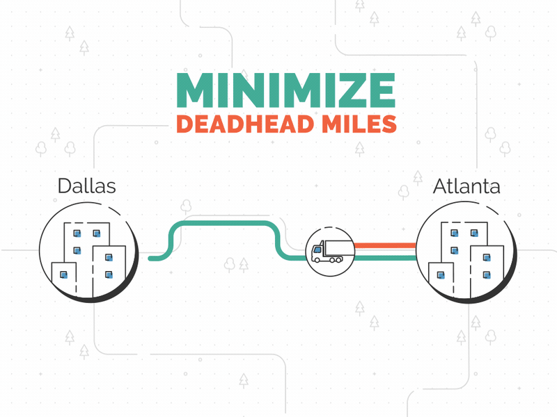 Movement on the map animation explainer illustration logistics maps minimalism motion truck