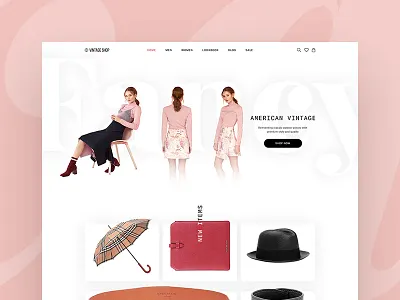 E-commerce concept clean debut ecommerce fashion first shot shop ui ux