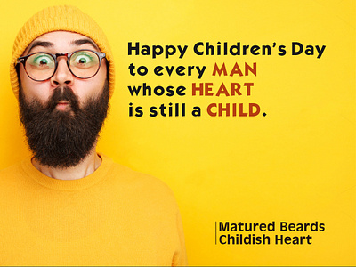 Childern S Day art bearded man branding children graphic art image editing men photoshop typography