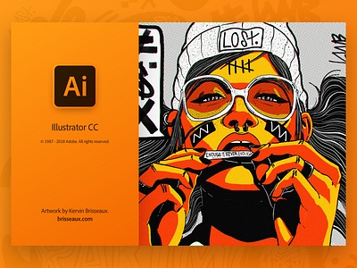 Illustrator Splash adobe adobe illustrator creative cloud gradient kervin brisseaux ui user interface