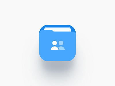 App Icon — Shary app app blue blue and white clear cloud drive free freebie icon icon app ios logo mobile shared simple white