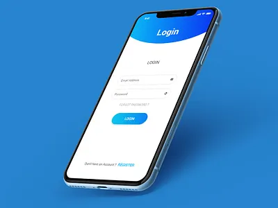 Iphone X Login design ios ui ui kit