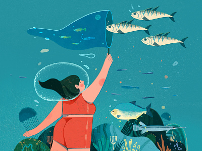 Fish Girl designs, themes, templates and downloadable graphic elements on  Dribbble