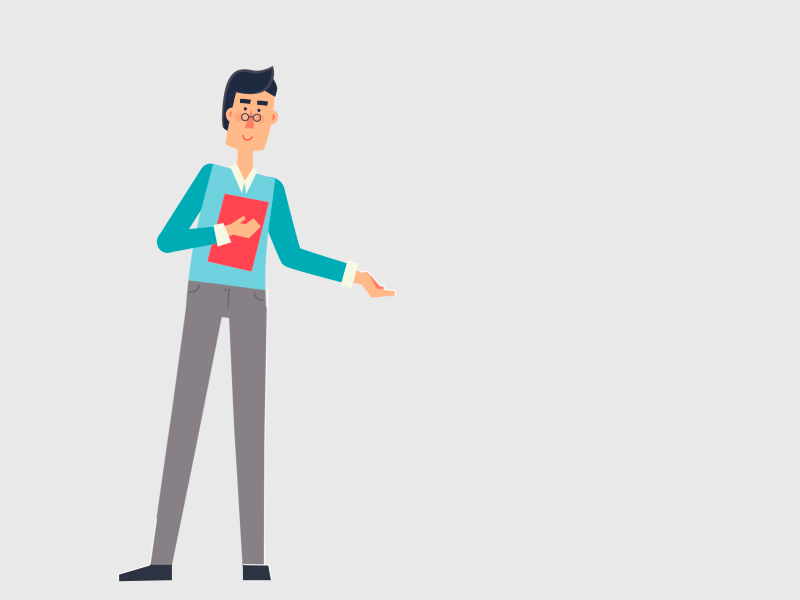 Businessman 2d 2d animation after affects animation business businessman character character animation cycle explainer flat gif mograph motion motion design shape animation vector