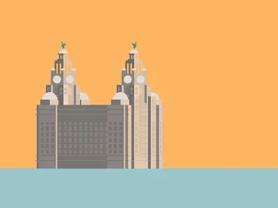 Liverpool Royal Liver Building building illustration liver liverpool vector