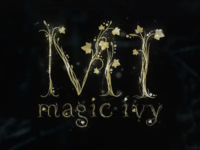 Magic Ivy Font alphabet branding design feminine floral font font handwritten font logo logotype vector vector illustration wedding font