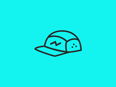 Charivnick Logo branding cap design flat icon lightning logo logo design sketch space symbol symbol design vector