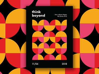 Think Beyond - Poster Series 2 branding data design geometric art illustration logo poster swiss design typography vector