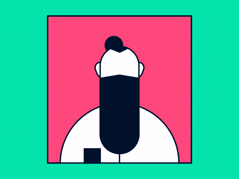 Adyen Character Profile 2d adyen after effects animation beard character illustration joysticks n sliders kinsmen kinsmen collective vector