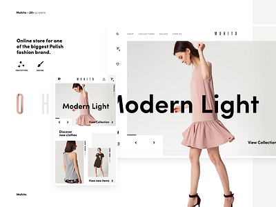 mohito estore design ecommarce shop ui ux