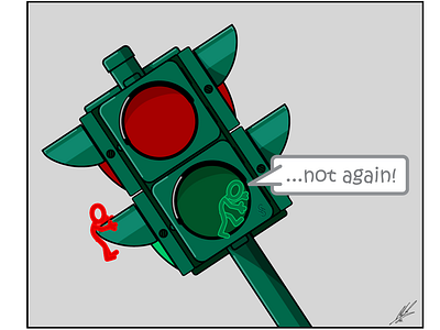 Not Again comic book graphmics icon illustration